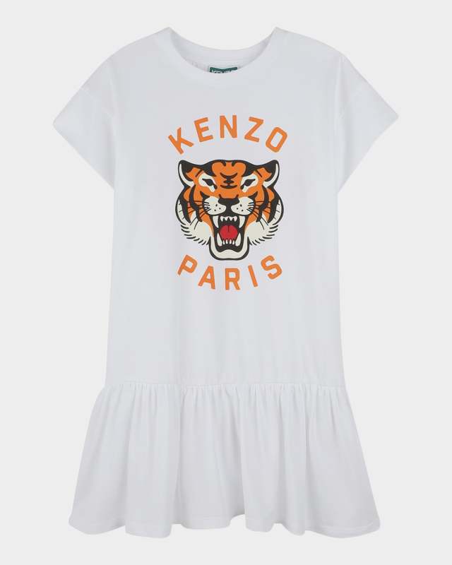 Girl's Tiger Graphic Logo-Print Dress, Size 2-4